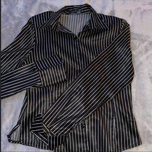 Silk in line blouse/ button down shirt
